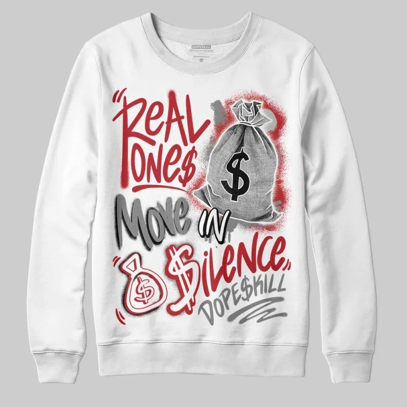 Bugs Bunny 8s DopeSkill Sweatshirt Real Ones Move In Silence Graphic sold by DopeSkill