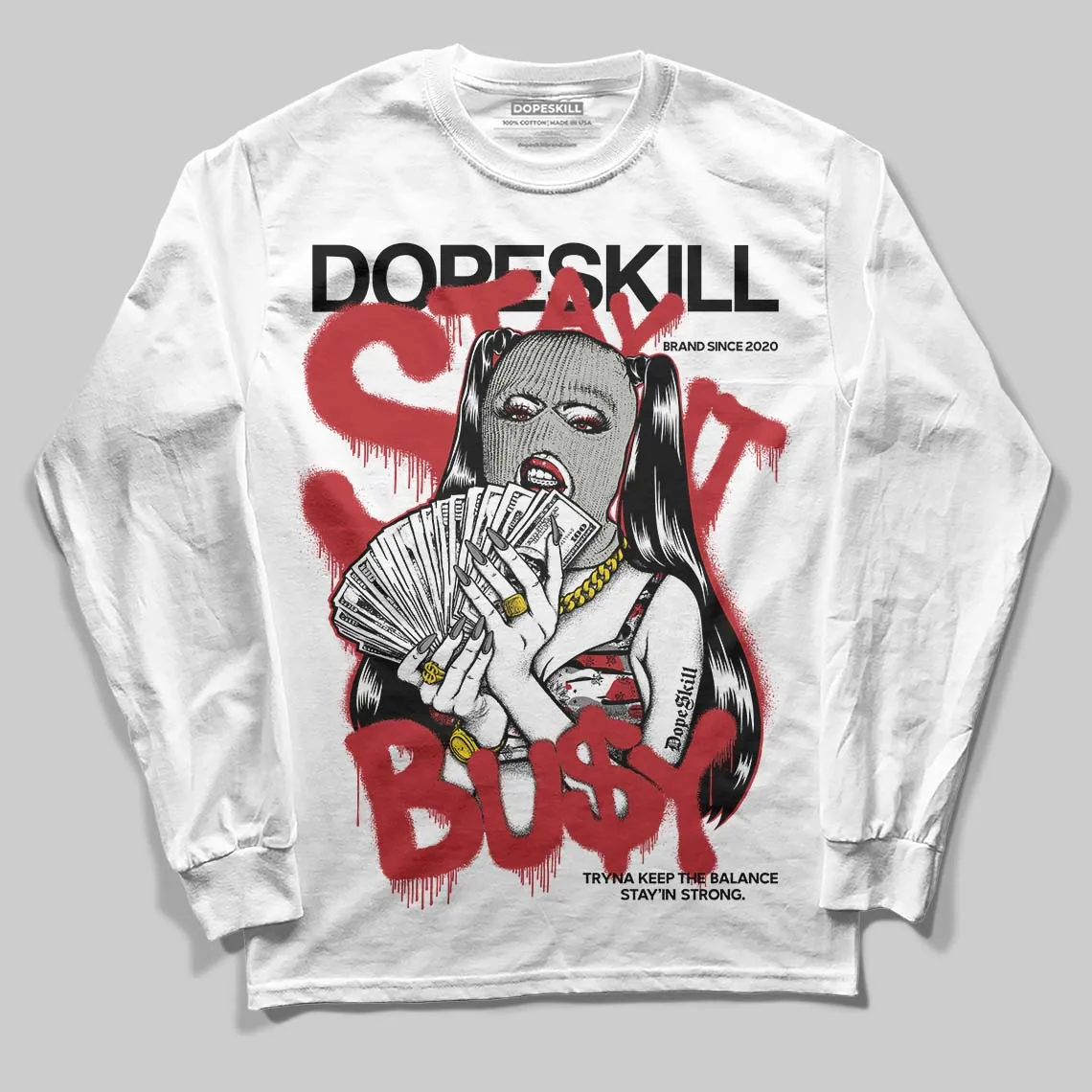 Bugs Bunny 8s DopeSkill Long Sleeve T-Shirt Stay It Busy Graphic sold by DopeSkill