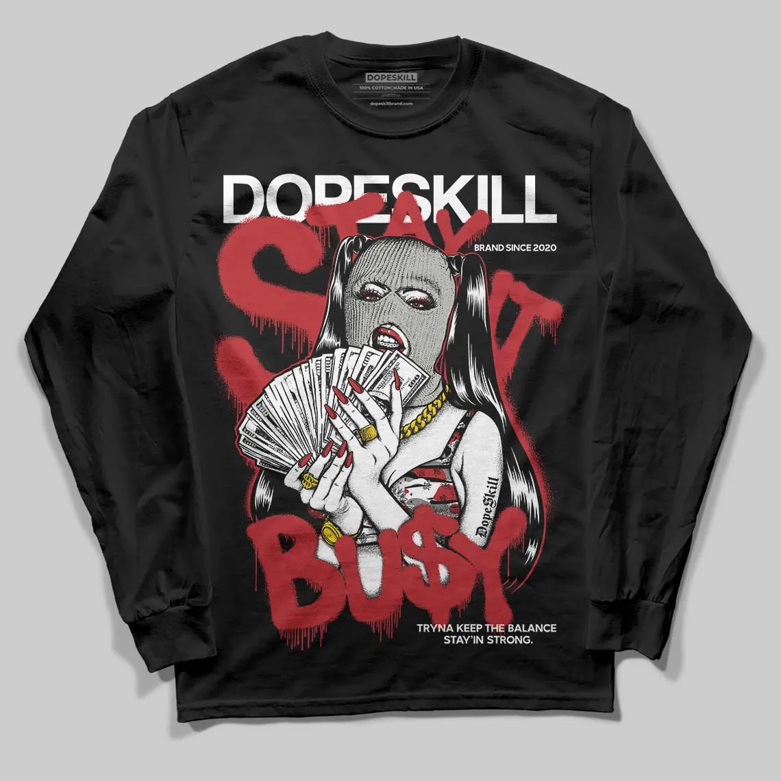 Bugs Bunny 8s DopeSkill Long Sleeve T-Shirt Stay It Busy Graphic sold by DopeSkill product image thumbnail 2