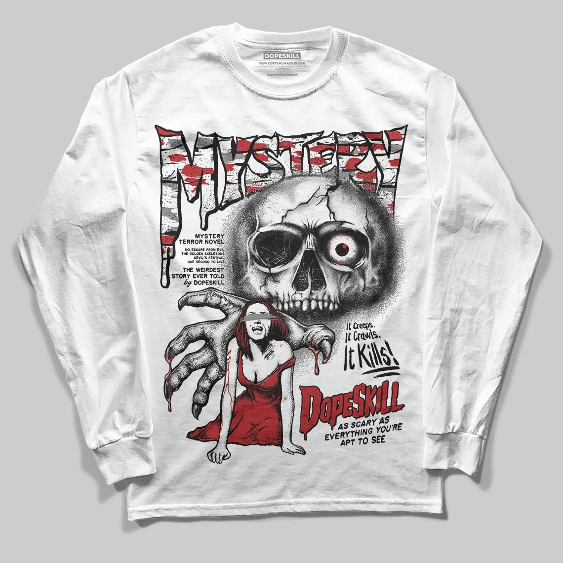 Bugs Bunny 8s DopeSkill Long Sleeve T-Shirt Mystery Ghostly Grasp Graphic sold by DopeSkill