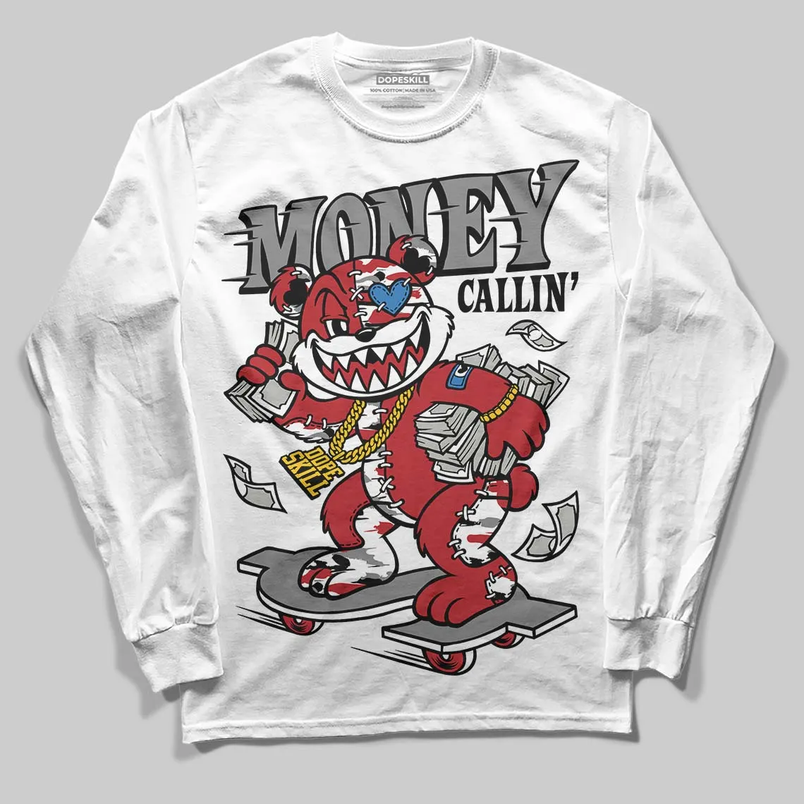Bugs Bunny 8s DopeSkill Long Sleeve T-Shirt Money Callin' Graphic sold by DopeSkill