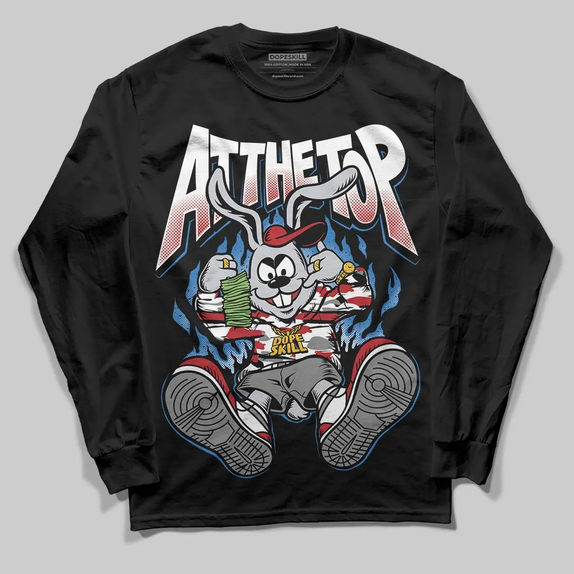 Bugs Bunny 8s DopeSkill Long Sleeve T-Shirt At The Top Graphic sold by DopeSkill product image thumbnail 2