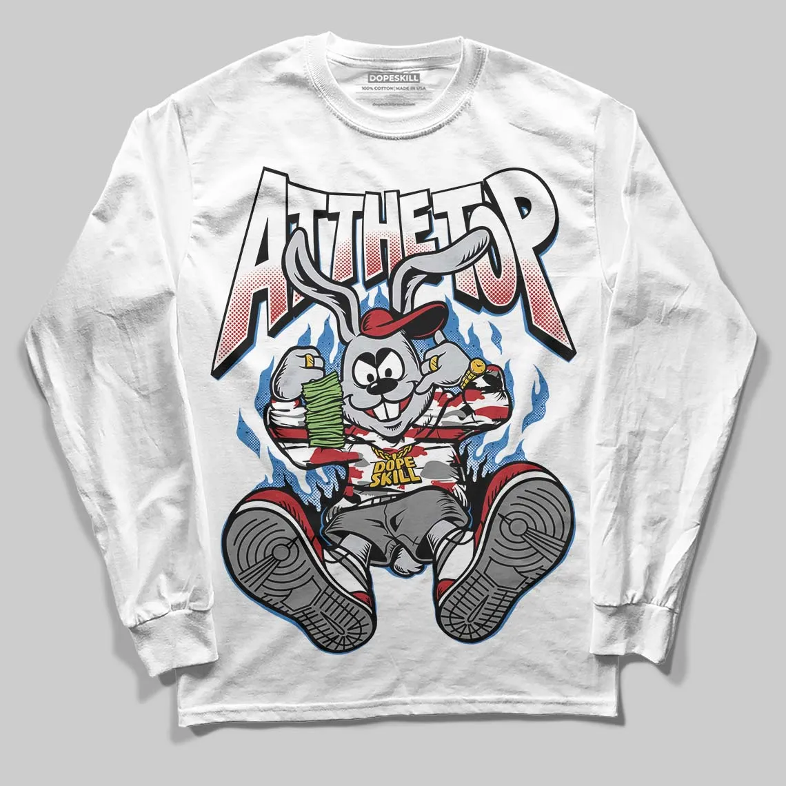 Bugs Bunny 8s DopeSkill Long Sleeve T-Shirt At The Top Graphic sold by DopeSkill