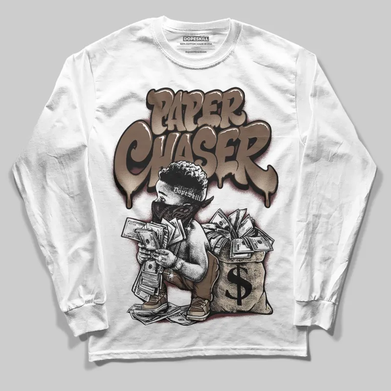 A Ma Maniere x Dark Mocha 4s DopeSkill Long Sleeve T-Shirt Paper Chaser Boy Graphic sold by DopeSkill