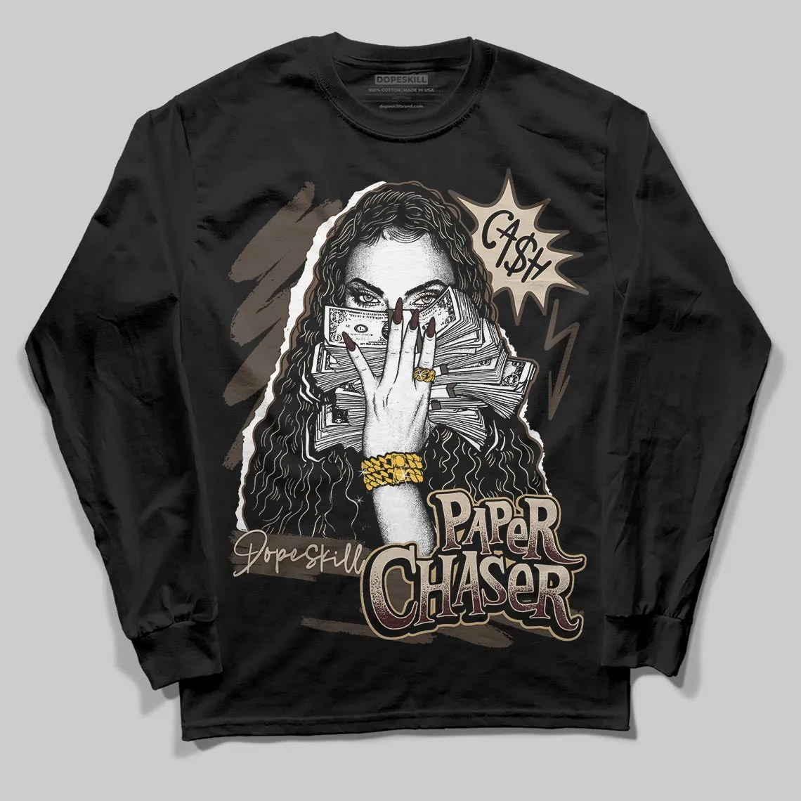 A Ma Maniere x Dark Mocha 4s DopeSkill Long Sleeve T-Shirt NPC Graphic sold by DopeSkill product image thumbnail 2