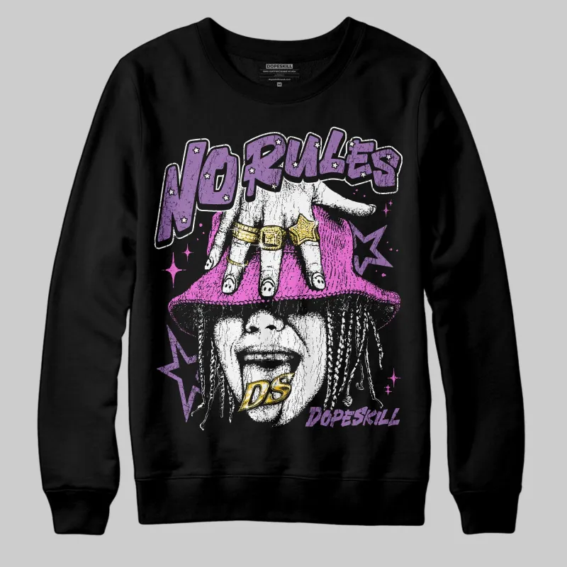 PURPLE 'No Rules' DopeSkill Graphic Sweatshirt sold by DopeSkill