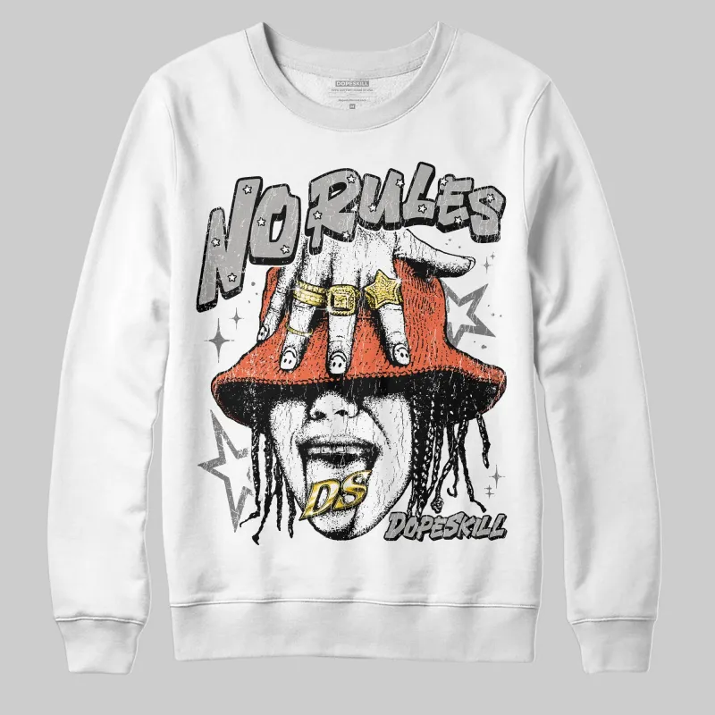 Grey 'No Rules' DopeSkill Graphic Sweatshirt sold by DopeSkill
