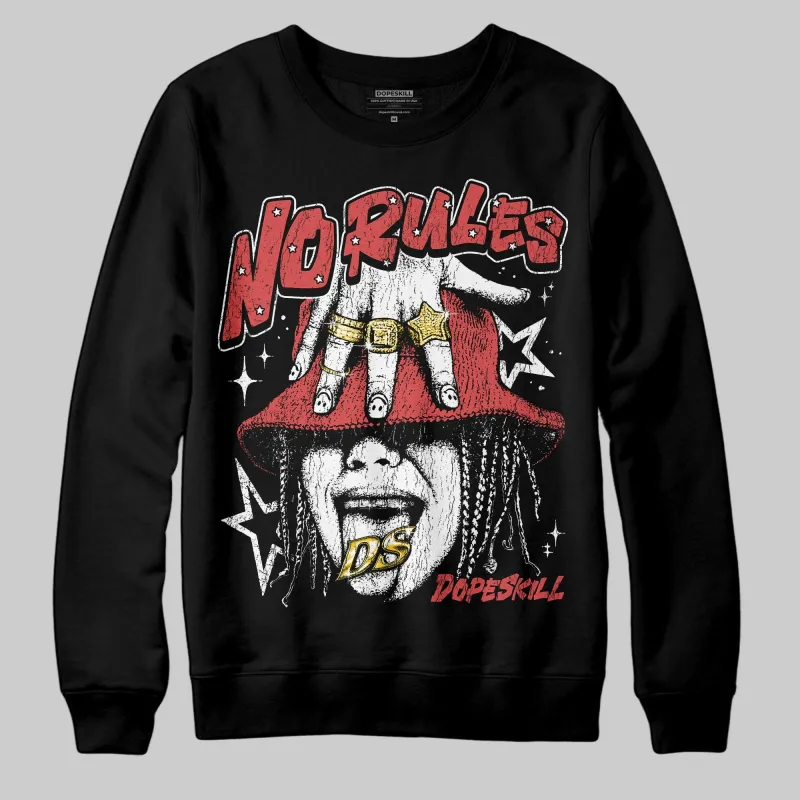 Black/White 'No Rules' DopeSkill Graphic Sweatshirt sold by DopeSkill