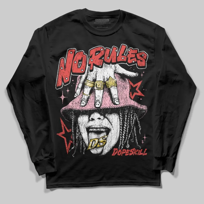Red 'No Rules' DopeSkill Graphic Long Sleeve T-Shirt sold by DopeSkill