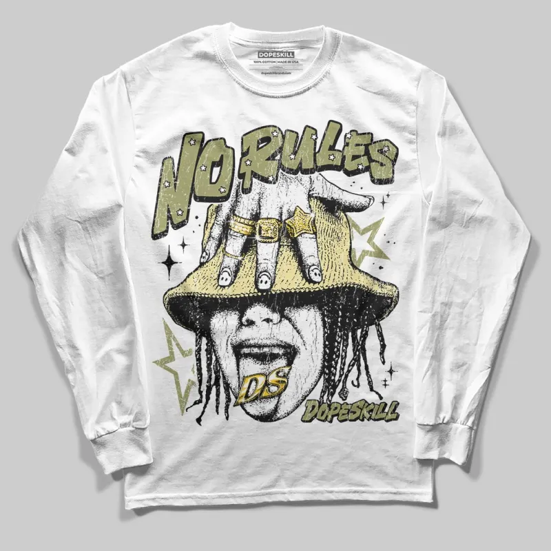 Olive 'No Rules' DopeSkill Graphic Long Sleeve T-Shirt sold by DopeSkill