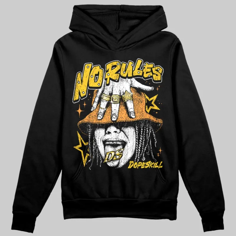 Yellow 'No Rules' DopeSkill Graphic Hoodie sold by DopeSkill