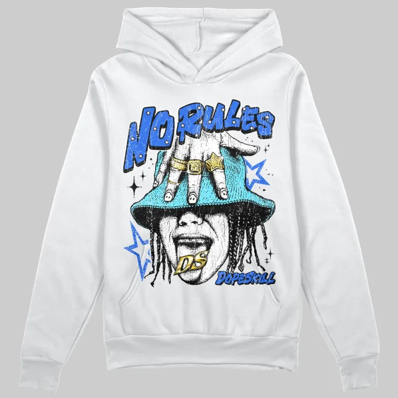 Royal Blue 'No Rules' DopeSkill Graphic Hoodie sold by DopeSkill