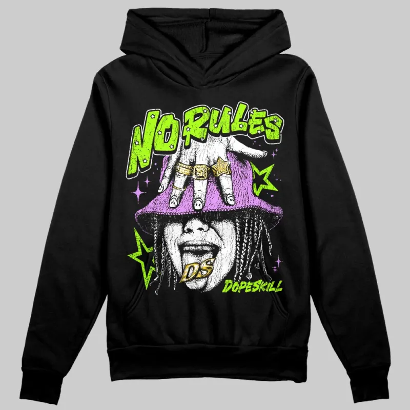 Neon Green 'No Rules' DopeSkill Graphic Hoodie sold by DopeSkill