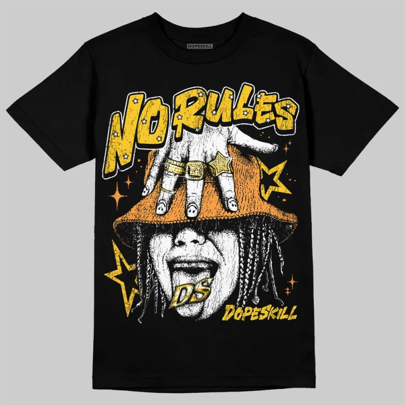 Yellow 'No Rules' DopeSkill Graphic T-Shirt sold by DopeSkill