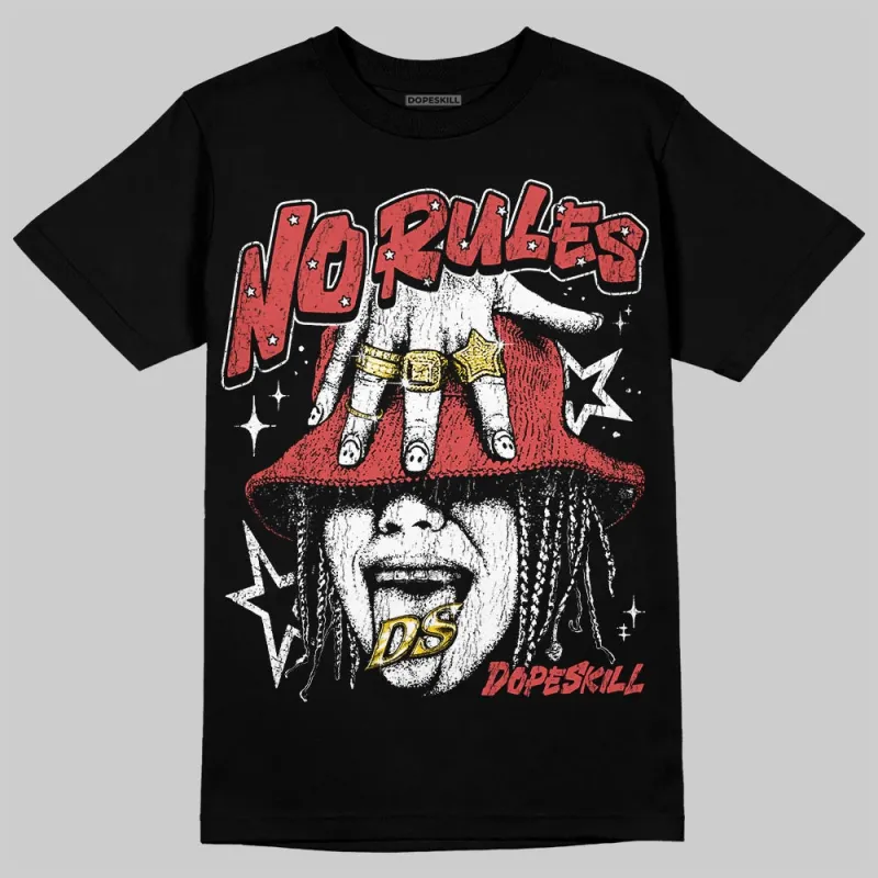 Black/White 'No Rules' DopeSkill Graphic T-Shirt made by DopeSkill