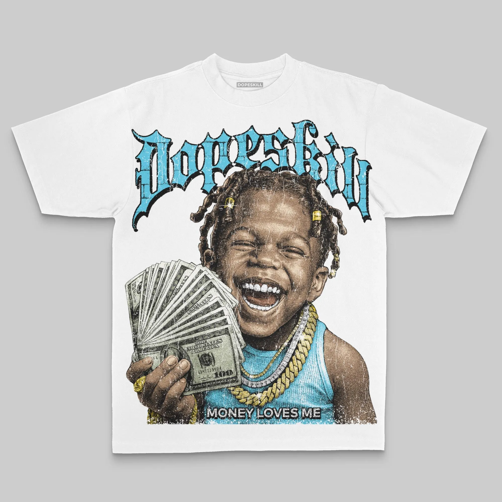 Gamma 11s DopeSkill Oversize Print T-Shirt Money Loves Me Graphic sold by DopeSkill product image thumbnail 2
