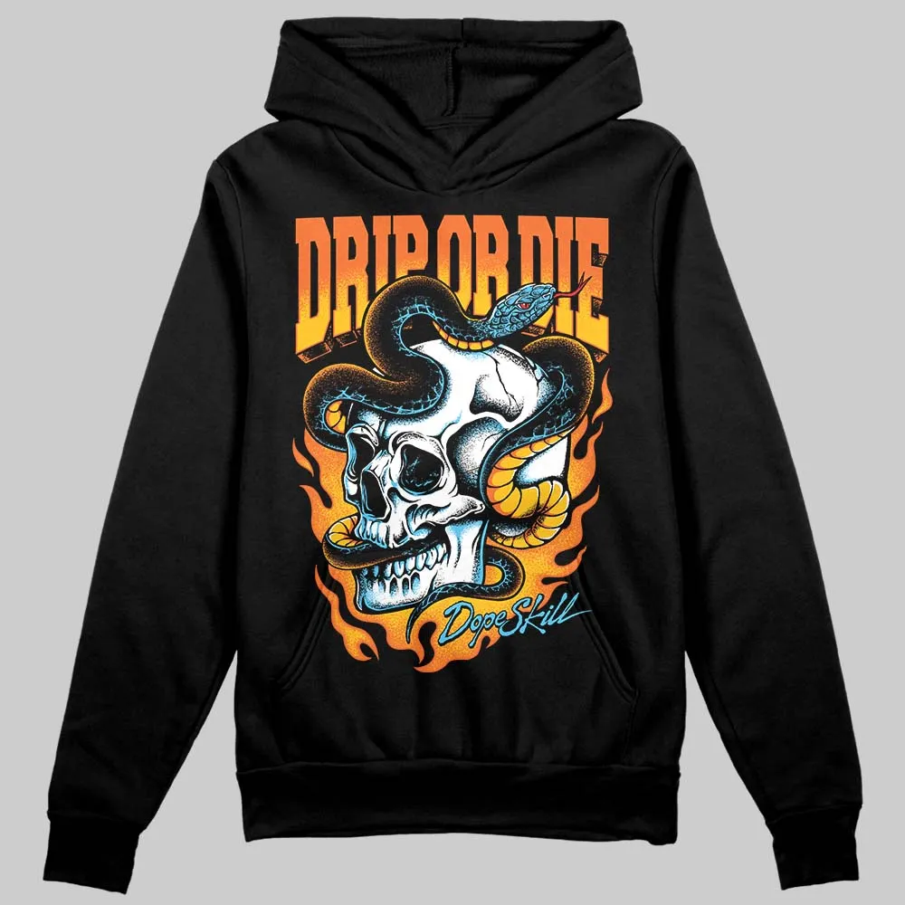 Orange 'Drip or Die' DopeSkill Graphic Hoodie sold by DopeSkill product image thumbnail 2