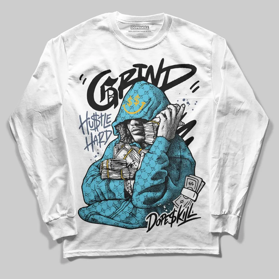 Gamma 11s DopeSkill Long Sleeve T-Shirt Grind Pray Graphic sold by DopeSkill product image thumbnail 2