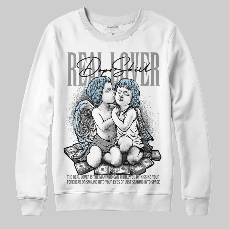Wolf Grey 5s DopeSkill Sweatshirt Real Lover Graphic sold by DopeSkill