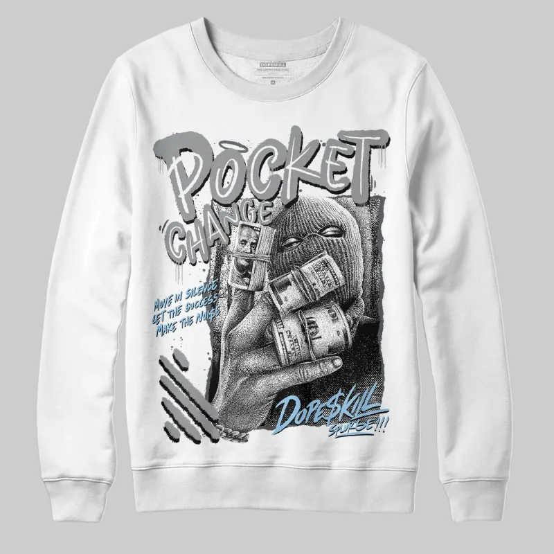 Wolf Grey 5s DopeSkill Sweatshirt Pocket Change Graphic sold by DopeSkill