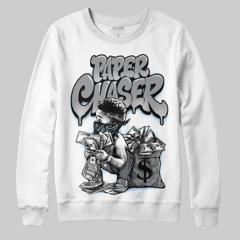 Wolf Grey 5s DopeSkill Sweatshirt Paper Chaser Boy Graphic sold by DopeSkill