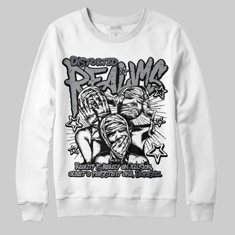 Wolf Grey 5s DopeSkill Sweatshirt Distorted Realms Graphic sold by DopeSkill