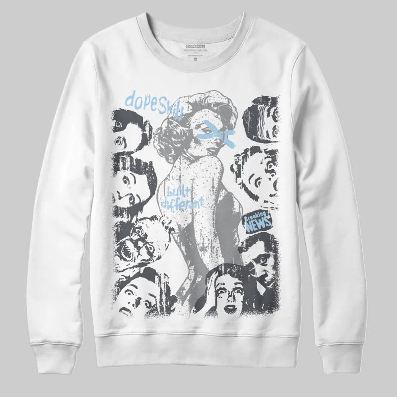 Wolf Grey 5s DopeSkill Sweatshirt Built Different Graphic sold by DopeSkill