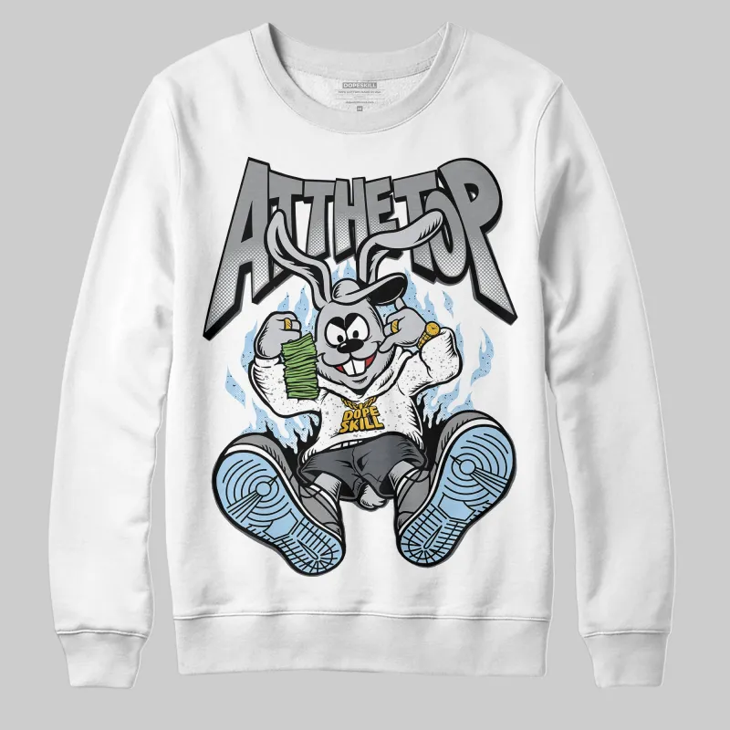 Wolf Grey 5s DopeSkill Sweatshirt At The Top Graphic sold by DopeSkill