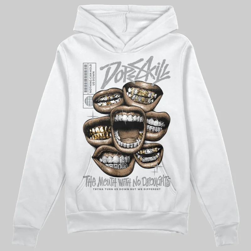 Wolf Grey 5s DopeSkill Hoodie Sweatshirt The Mouth With No Droughts Graphic sold by DopeSkill