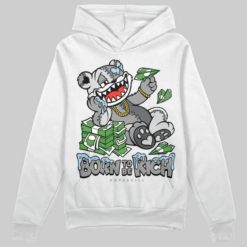 Wolf Grey 5s DopeSkill Hoodie Sweatshirt Born To Be Rich Graphic sold by DopeSkill