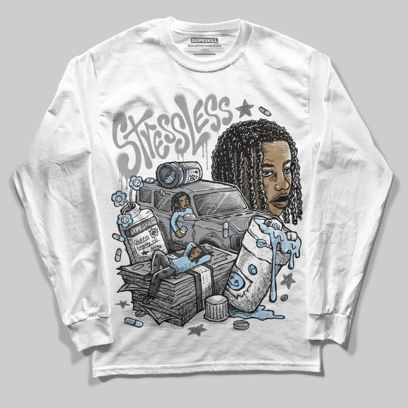 Wolf Grey 5s DopeSkill Long Sleeve T-Shirt Stressless Graphic sold by DopeSkill