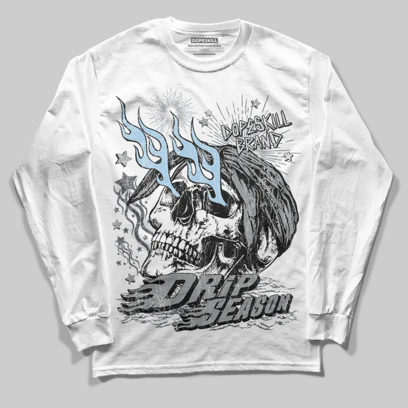 Wolf Grey 5s DopeSkill Long Sleeve T-Shirt Drip Season Graphic sold by DopeSkill