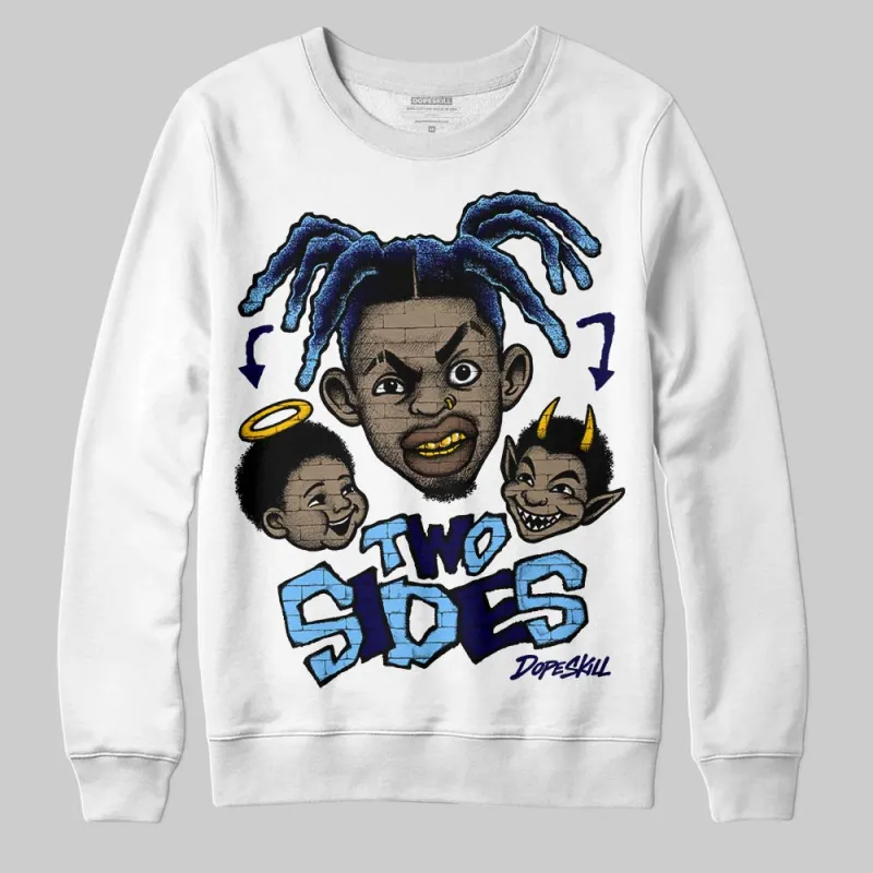 University Blue 'Two Sides' DopeSkill Graphic Sweatshirt sold by DopeSkill
