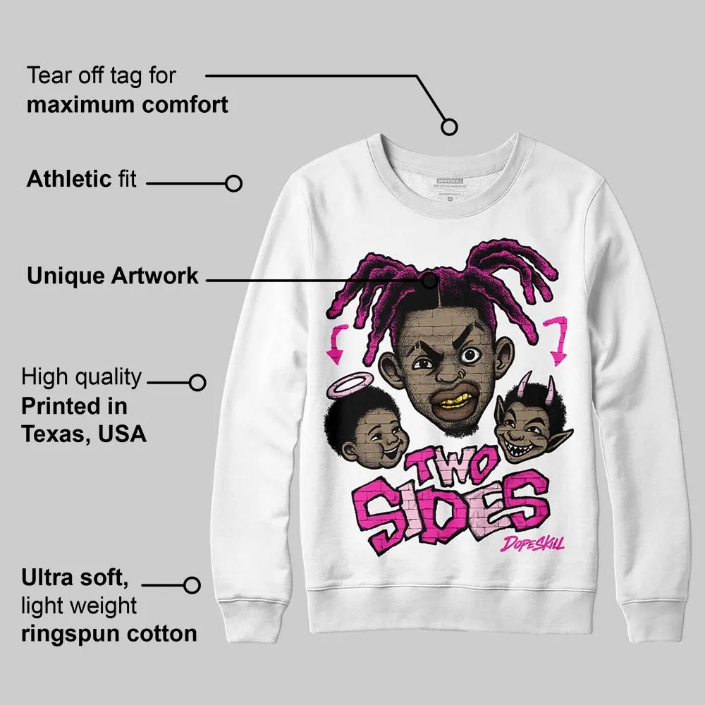Pink 'Two Sides' DopeSkill Graphic Sweatshirt sold by DopeSkill product image thumbnail 3