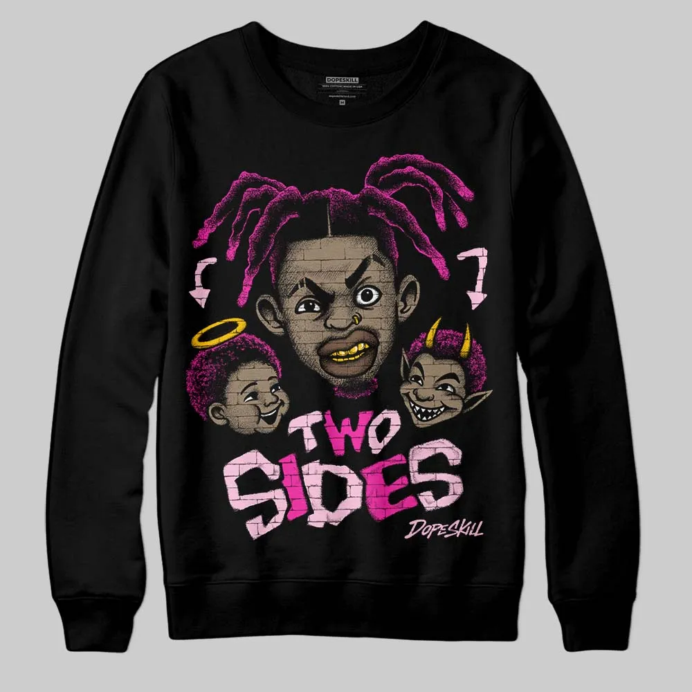 Pink 'Two Sides' DopeSkill Graphic Sweatshirt sold by DopeSkill product image thumbnail 2