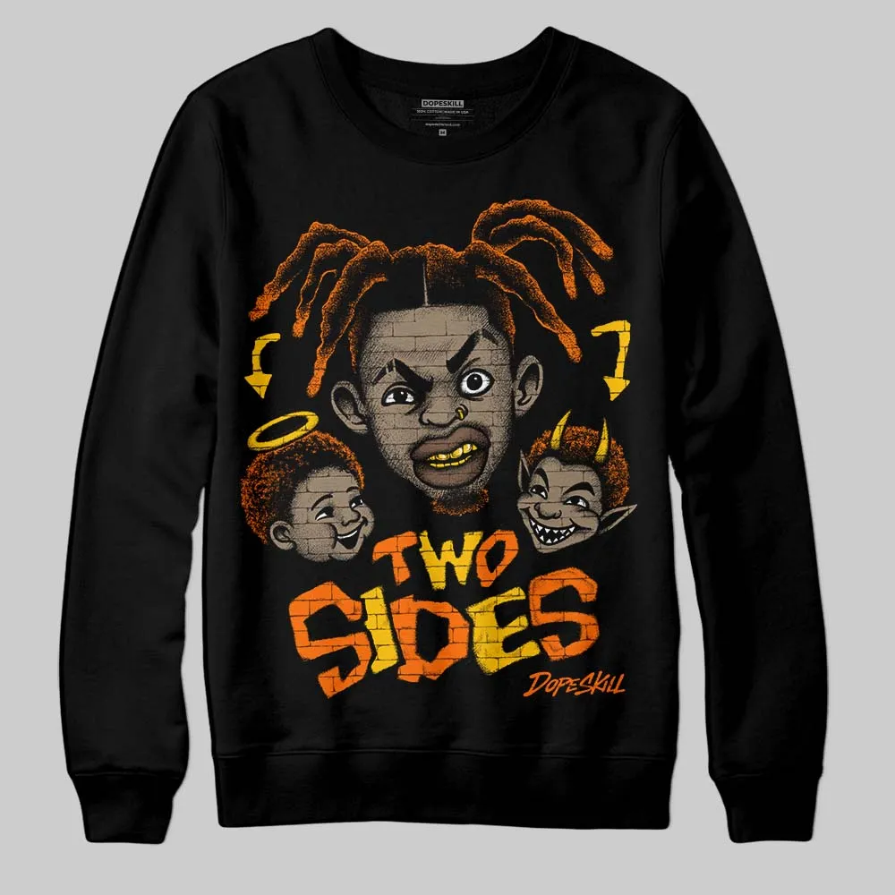 Orange 'Two Sides' DopeSkill Graphic Sweatshirt sold by DopeSkill product image thumbnail 2