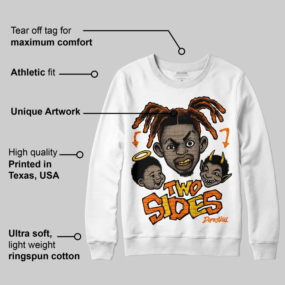 Orange 'Two Sides' DopeSkill Graphic Sweatshirt sold by DopeSkill product image thumbnail 3