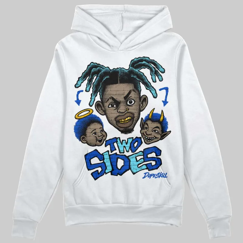 Royal Blue 'Two Sides' DopeSkill Graphic Hoodie made by DopeSkill