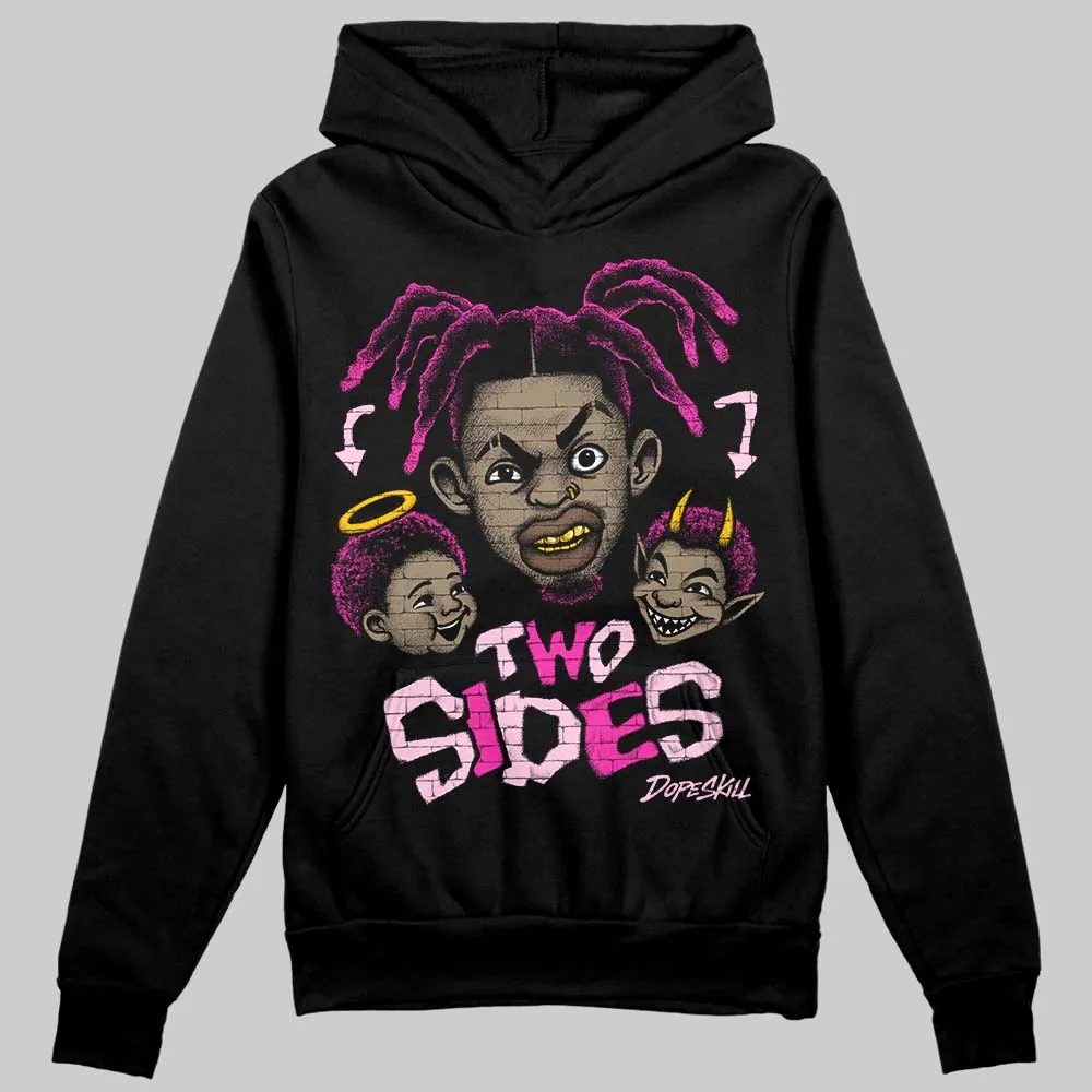 Pink 'Two Sides' DopeSkill Graphic Hoodie sold by DopeSkill product image thumbnail 2