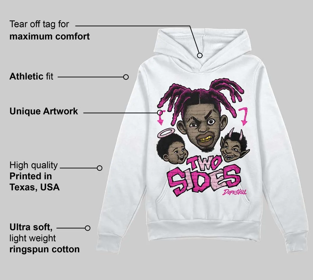 Pink 'Two Sides' DopeSkill Graphic Hoodie sold by DopeSkill product image thumbnail 3