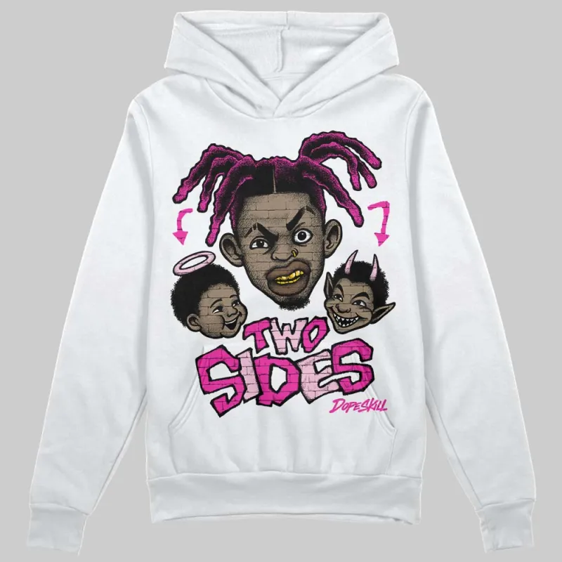 Pink 'Two Sides' DopeSkill Graphic Hoodie sold by DopeSkill