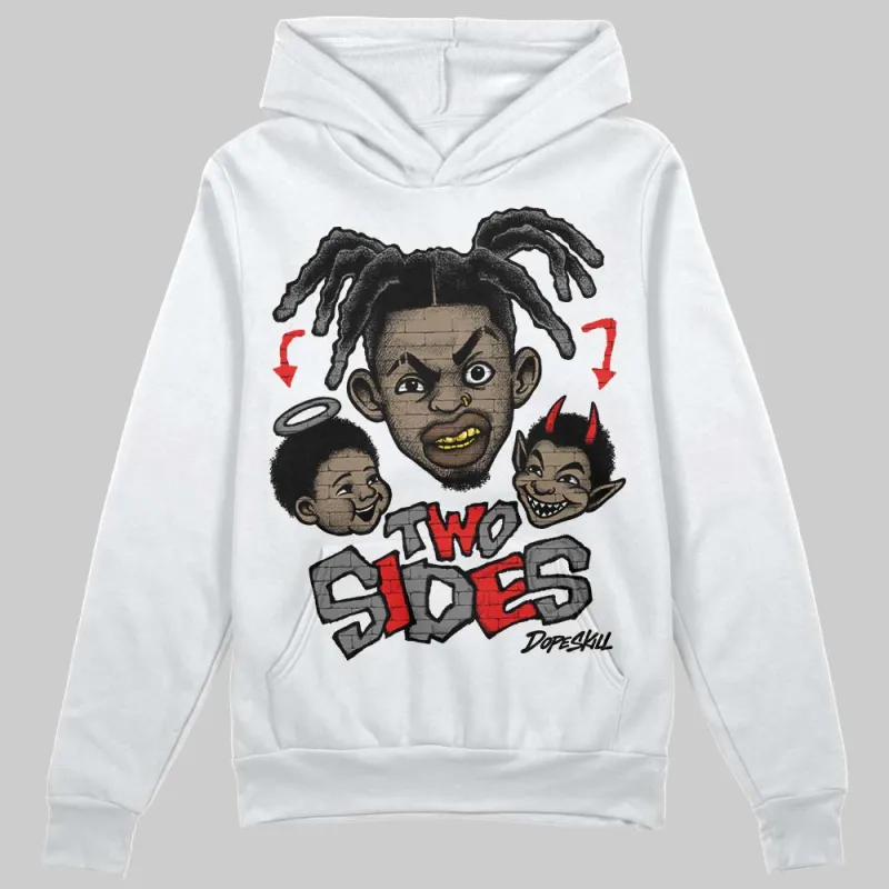 Grey 'Two Sides' DopeSkill Graphic Hoodie sold by DopeSkill