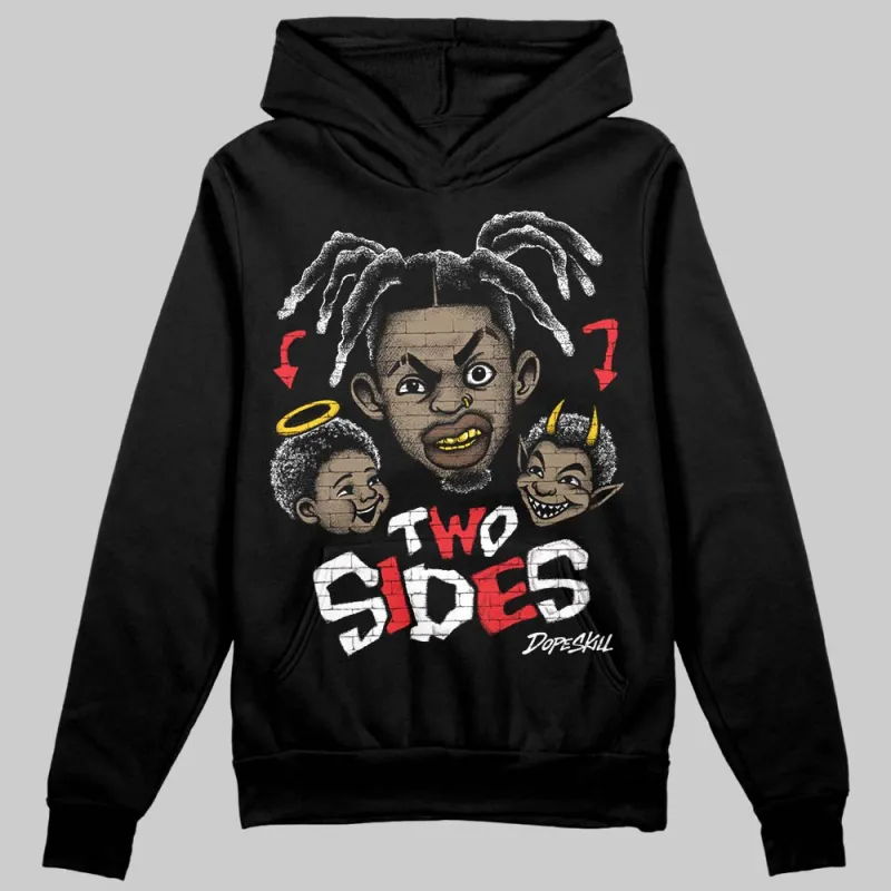 Black/White 'Two Sides' DopeSkill Graphic Hoodie sold by DopeSkill