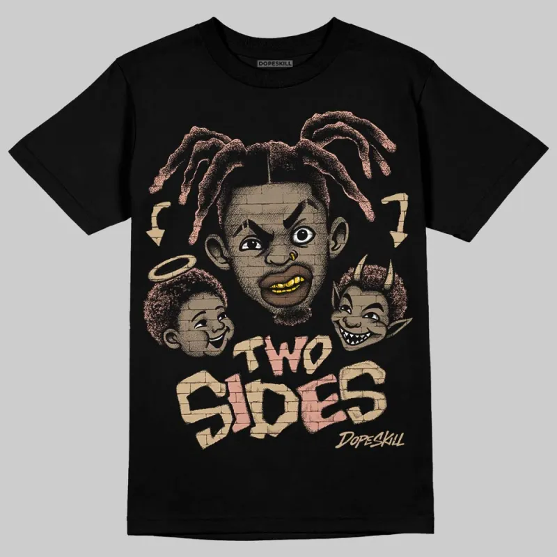 TAN 'Two Sides' DopeSkill Graphic T-Shirt sold by DopeSkill