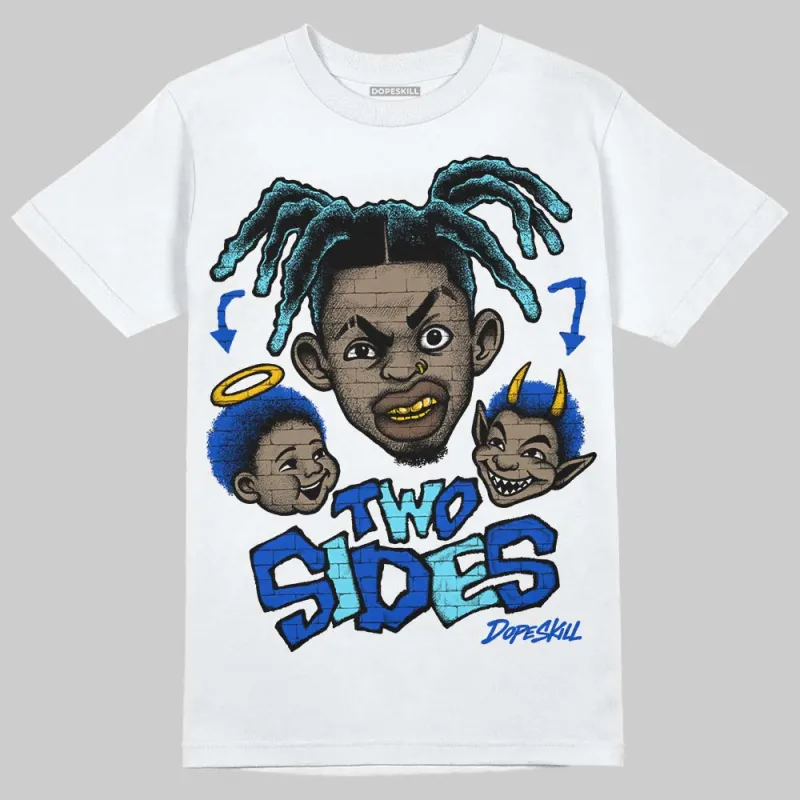 Royal Blue 'Two Sides' DopeSkill Graphic T-Shirt sold by DopeSkill