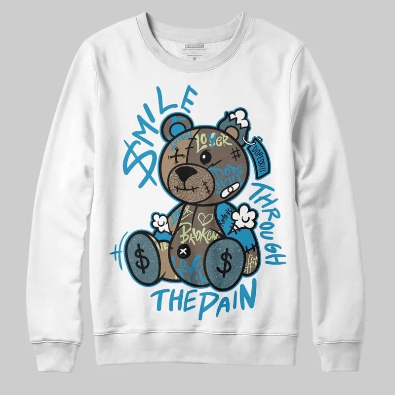 “We Outside” 3s DopeSkill Sweatshirt Smile Through The Pain Graphic sold by DopeSkill