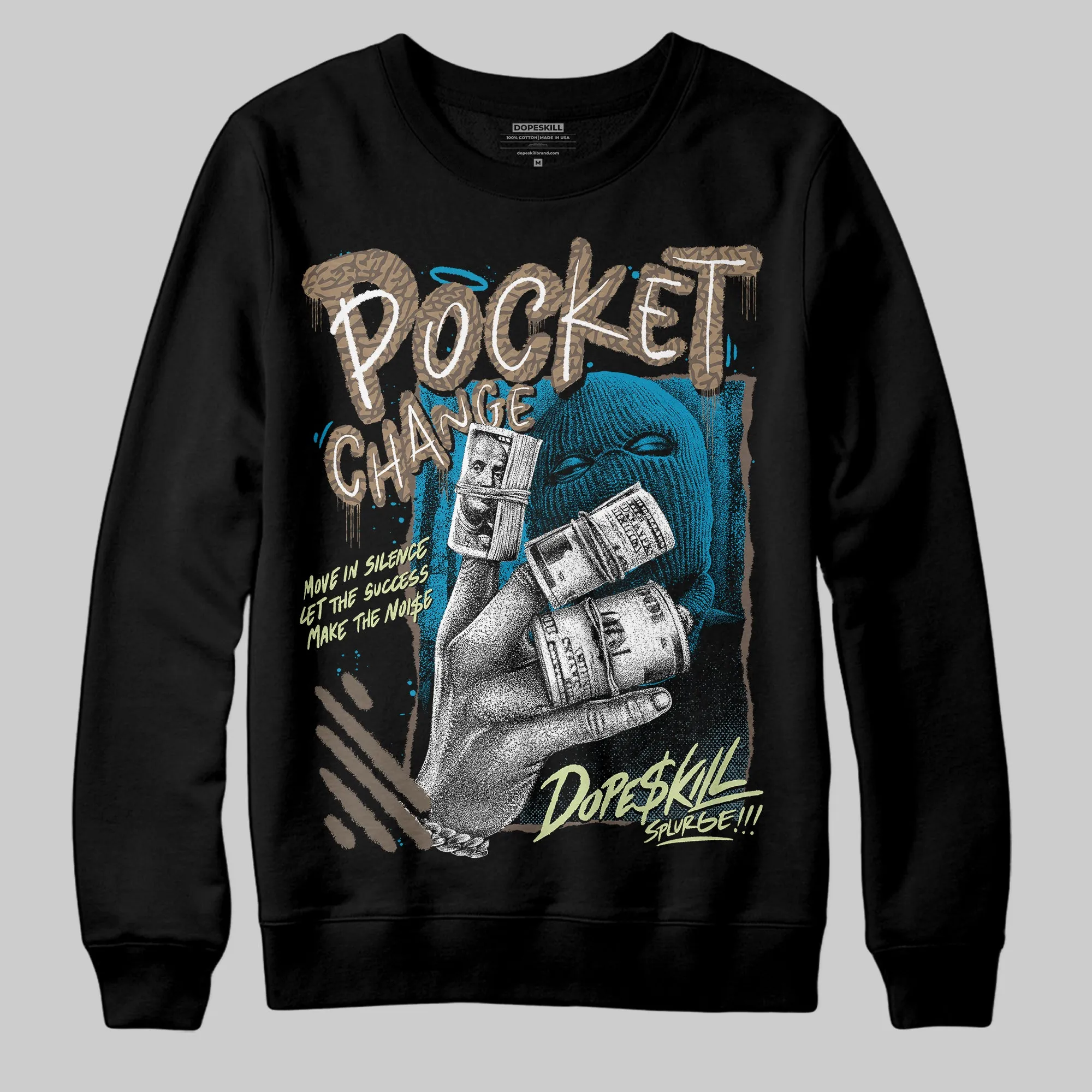 “We Outside” 3s DopeSkill Sweatshirt Pocket Change Graphic sold by DopeSkill product image thumbnail 2