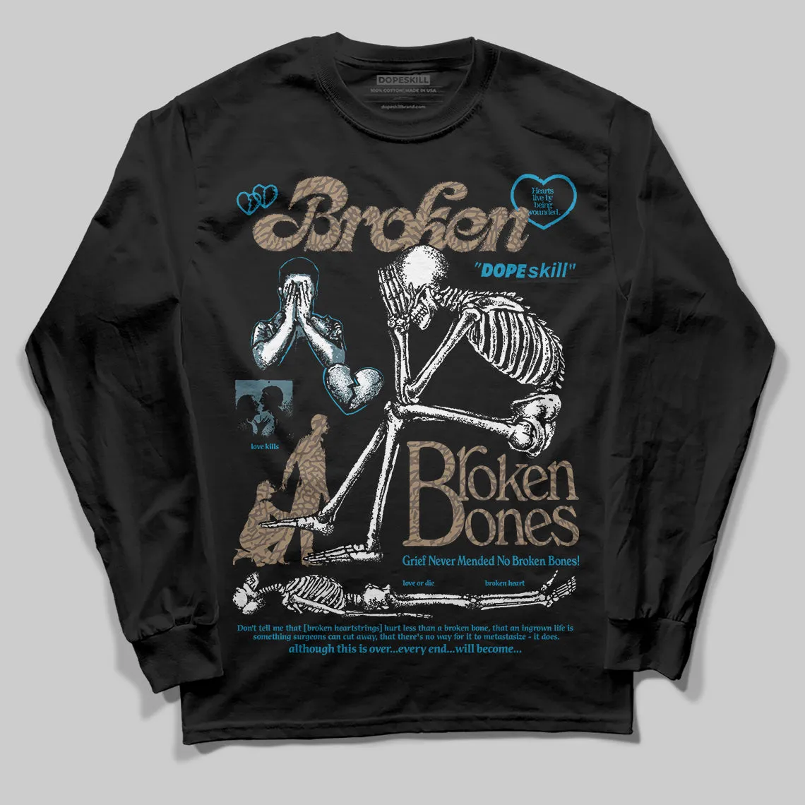 “We Outside” 3s DopeSkill Long Sleeve T-Shirt Broken Bones Graphic sold by DopeSkill product image thumbnail 2