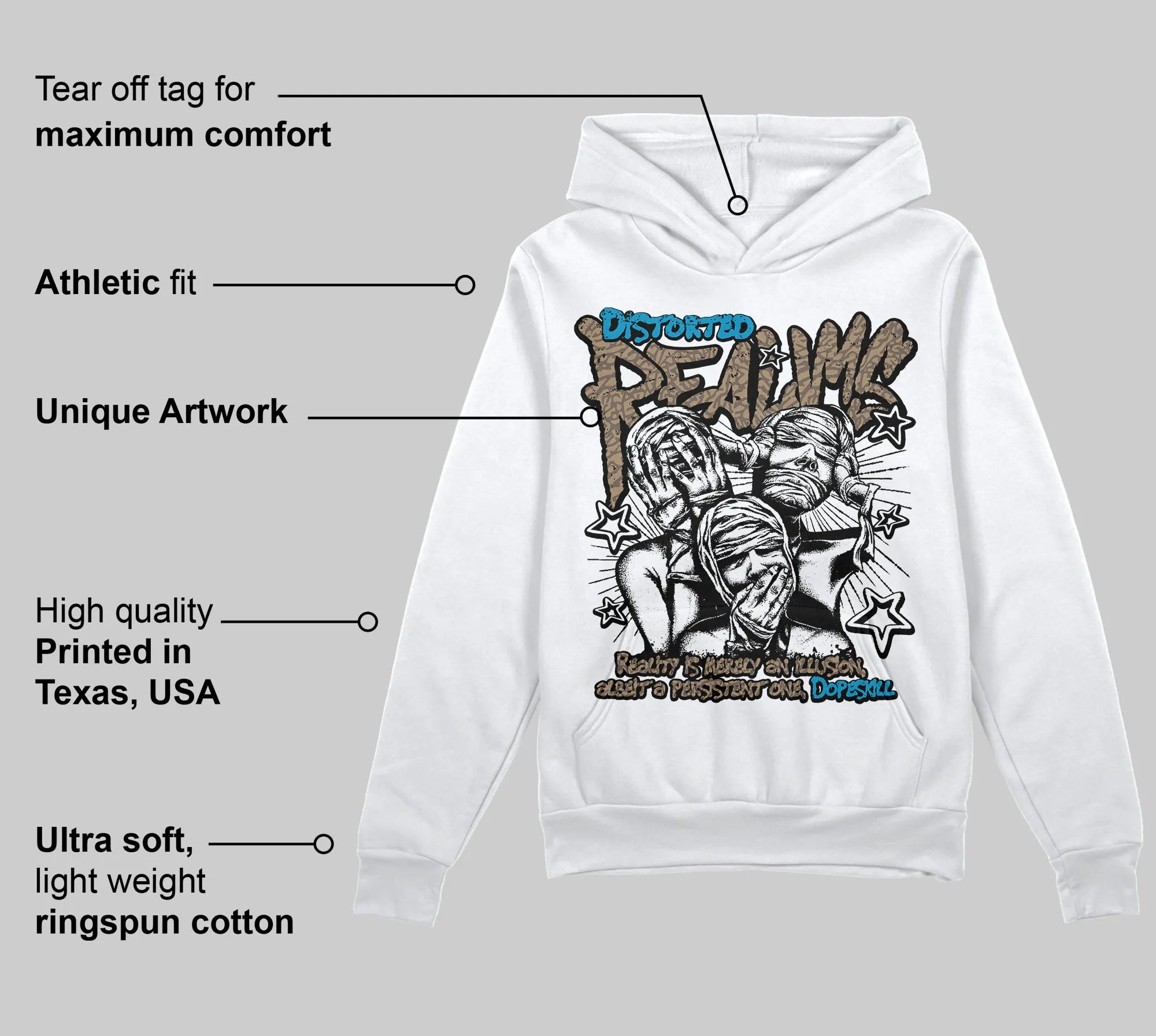 “We Outside” 3s DopeSkill Hoodie Sweatshirt Distorted Realms Graphic sold by DopeSkill product image thumbnail 3