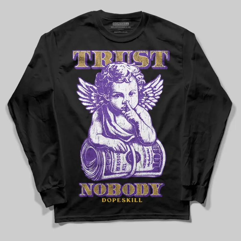 PURPLE 'Trust Nobody' DopeSkill Graphic Long Sleeve T-Shirt sold by DopeSkill